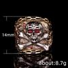 Classic punk style skull men's and women's rings, European and American Halloween ring ornaments