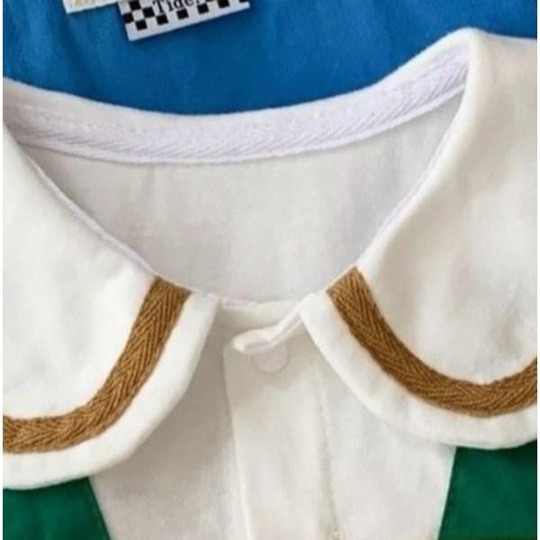 Mini jmenovka celoplošný skafandr s krátkým rukávem, velikost 73, nejlepší dětské oblečení Korea