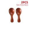 4/1PCS Mini Wooden Spoon Short Handle Kitchen Wood Spoons Spice Condiment Sugar Coffee Honey Scoops Small Teaspoon Tableware