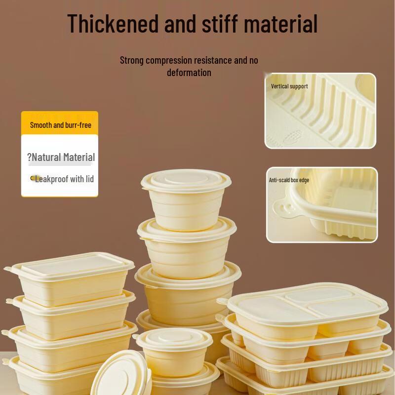 Contenedores de Alimentos Biodegradables con Compartimentos OEING