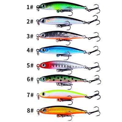 8pcs Pencil Sinking Fishing Lure 5cm 3.5g Wobbler Bass Fish Tackle Lures Fishing Accessories Saltwater Lures Trolling Fish Bait
