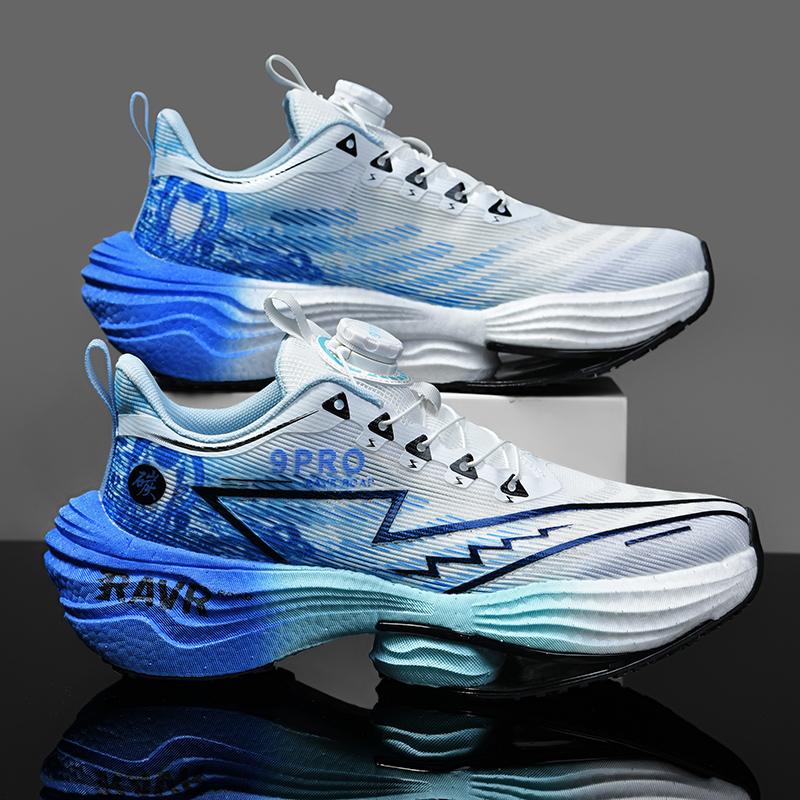 New Men'S Running Shoes Cushioning Carbon Plate Racing Marathon Athletic Shoes Comfortable Non-Slip Sports Tennis Shoes