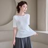 Morris Coming Home Simple Boat Neck Short Sleeve Knit M2605kn635b