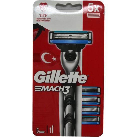 

Бритва Gillette Mach3 + 5 сменных лезвий 7702018556212 лезвия бритвы
