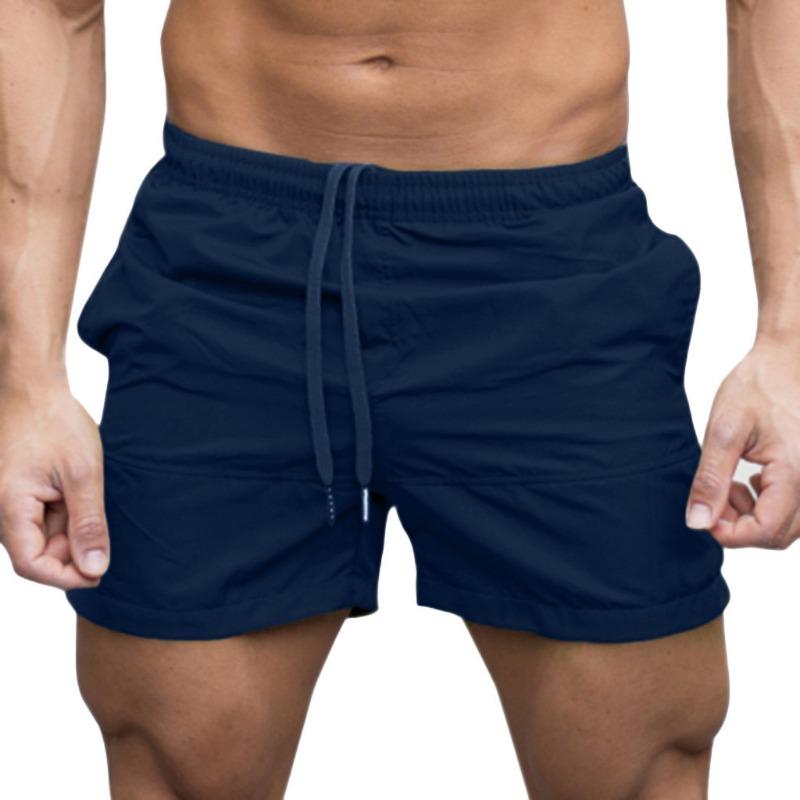 Summer Fashion Lace Up Sports Beach Pants for Men's Fitness Leisure Five Quarter Shorts Men’s