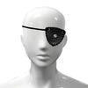 Medieval Pirate Eye Patches Leather Eye Patches Vintage Embossed Eye Covers Men Halloween Medieval Eyewear Accessories