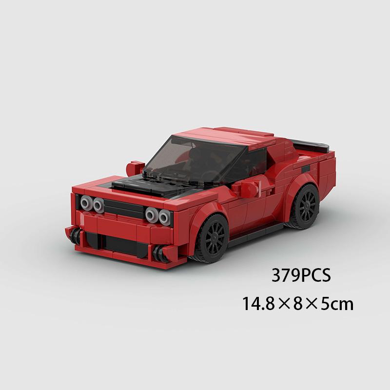 MOC Viteză Sport Super Mașină de Curse Model Blocuri de Construcție Cărămizi DIY Oraș Tehnic Raliu Mare Vehicul de Curse Cadou de Crăciun Jucărie