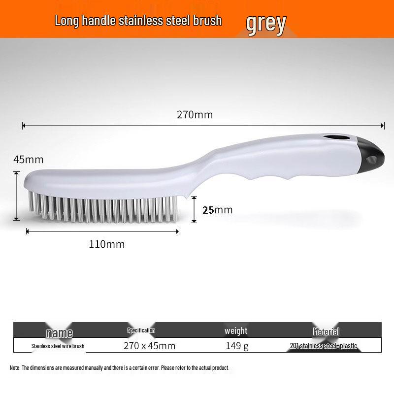Stainless Steel Wire Brush for Rust Removal and Industrial Cleaning with Handle