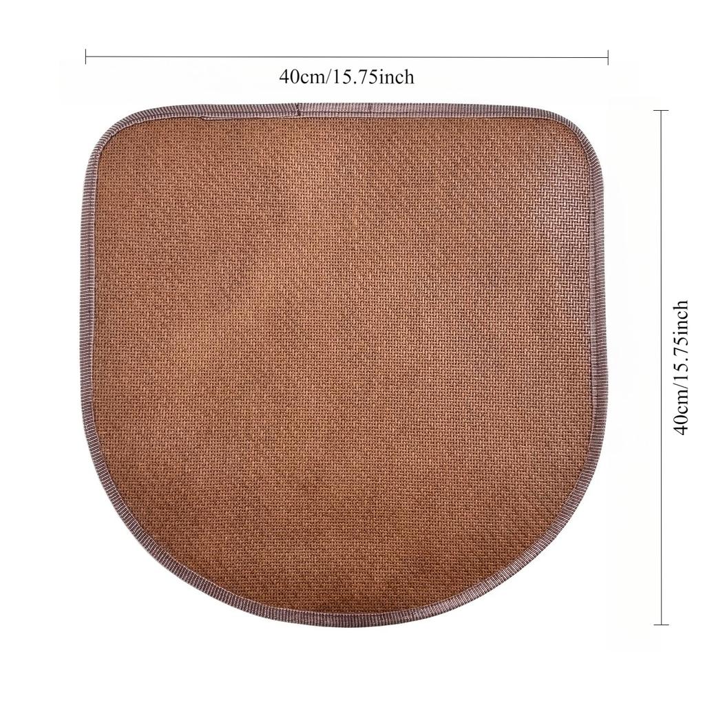 Ice Rattan Breathable Cool Cushion, Non-slip Sweat Resistant Chair Mat, Universal Summer Cooling Seat Pad for Home Office Car