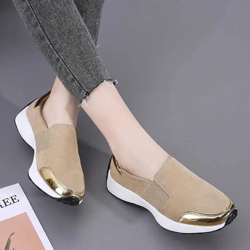 Dames Wandelschoenen met Platte Hak Playform Groene Sneakers Dames Bergschoenen Voor Dames Sneakers Sport Sapatos Releases