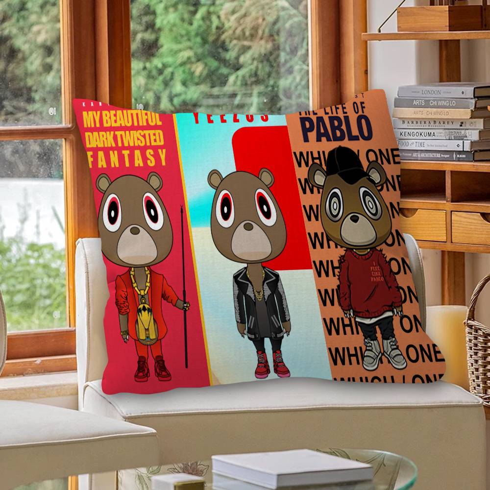 Kanye Ye West Rapper Pillow Cover Design cushion Cover decor Holiday Decorati
