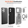 For Motorola Moto G54 5G Case PC+TPU Kickstand Phone Cover Slide Lens Shield