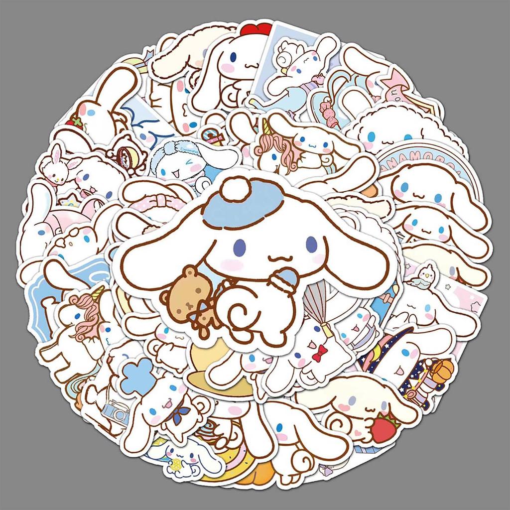 Tabletler, Buzdolapları ve Arabalar İçin 50 Çizgi Film Cinnamoroll Grafiti Çıkartması