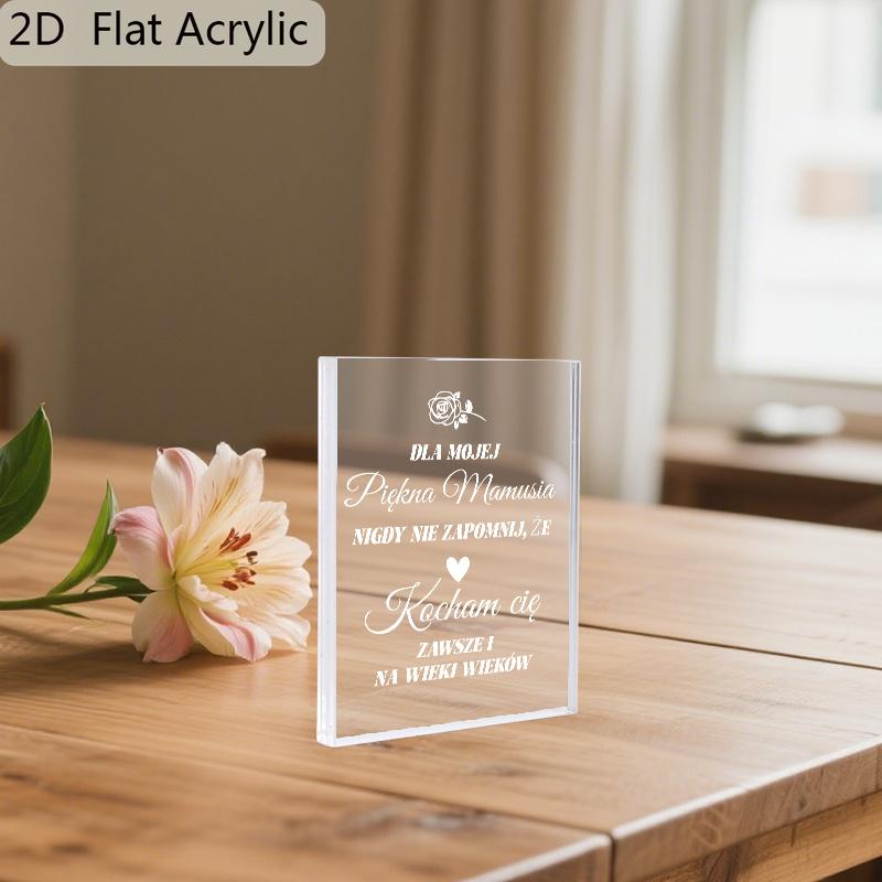 2D Flat Acrylic Desktop Decoration, Indoor and Outdoor Decoration - No Need for Batteries/electricity, Free Day Decoration, Shop
