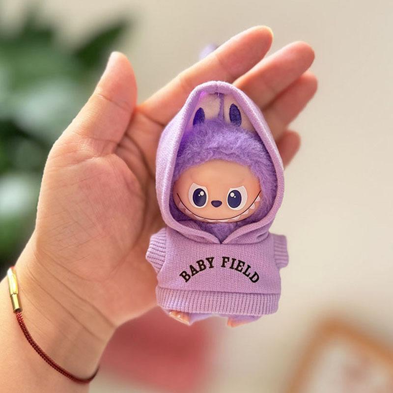 Mini Version 4.0 Vinyl Face Plush Blind Box Doll Clothes Christmas Set Small Nose Gaga Heart Bottom Password