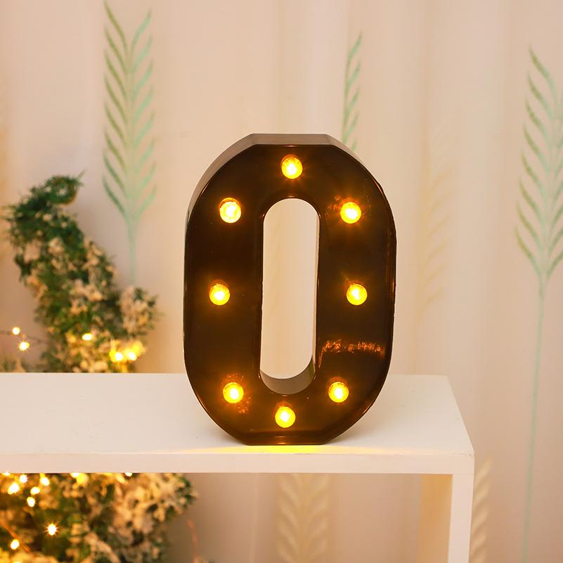 Cross-border Hot-Selling Black LED Letter Lamp for Proposal, Festival Decoration, and Ambiance Arrangement
