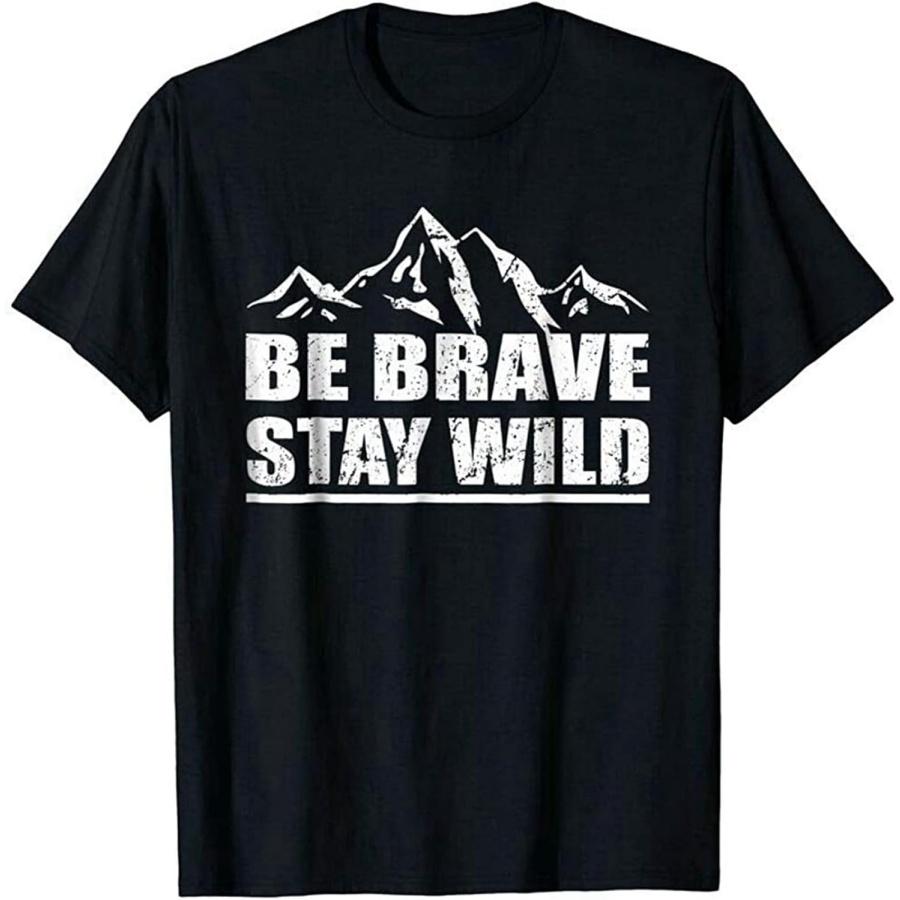 NOTEE Men s Ryan Ames Be Brave Stay Wild Great Outdoors Adventure Shirt T-Shirts Black XXXXXL разноцветный