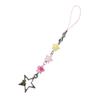 Unique Guitar Star Beaded Cellphone Charm Phone Chain Bag Pendatn Keychain Accessory for Music Enthusiasts
