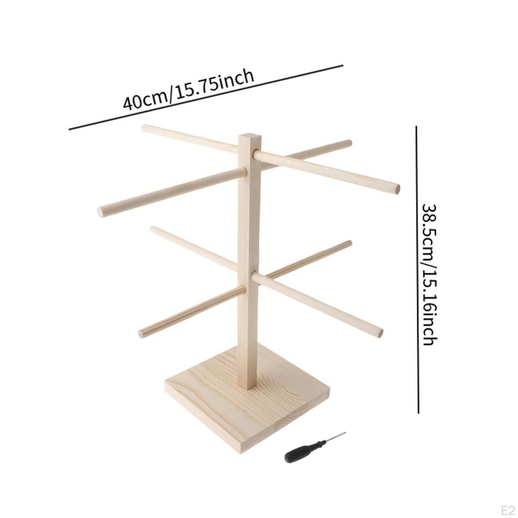 Pretzel Holder Stand Hanger Mug Hook Stand,Hanging Sausage,Pretzel Display Rack Wood for Treat Party