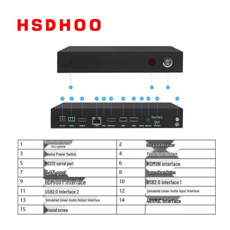 HSDHOO HS-1100K HD Interactive Recording Host (CN version)