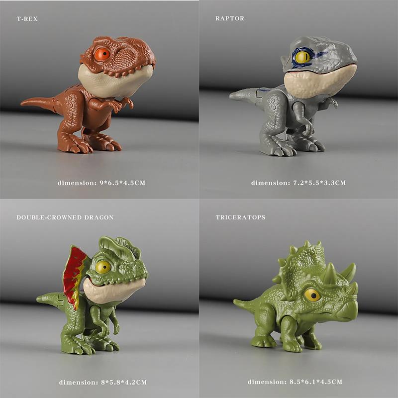 Dinosauři koušící do prstů Pohyblivé klouby Zábavné Dino Kreativní Podvodné Simulační Modely Dinosaurů Hračky Dětské Vzdělávací Hračky