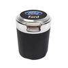Suede Car Interior Ashtray Portable Garbage Box Storage Barrel For Ford Focus 2 3 Mondeo Kuga Fiesta MK7 Escort Edge C-Max Fiest