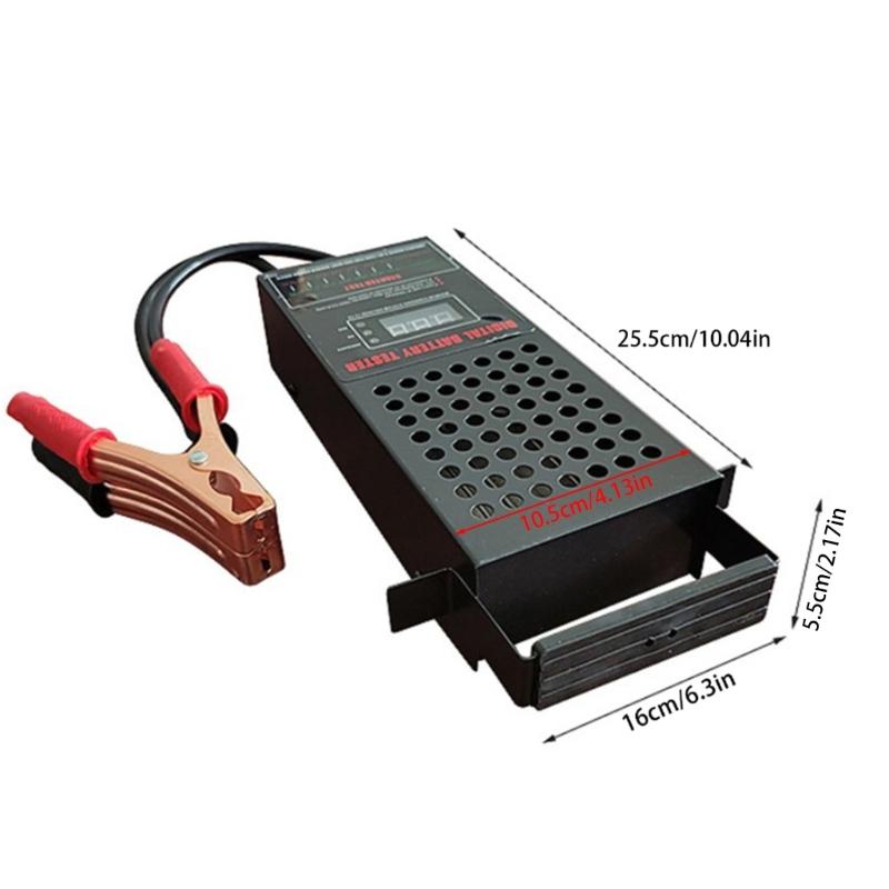 Tester di carico batteria auto Tester voltmetro Strumento di misurazione 6/12/24V Display LCD per moto Barche Strumento di misurazione