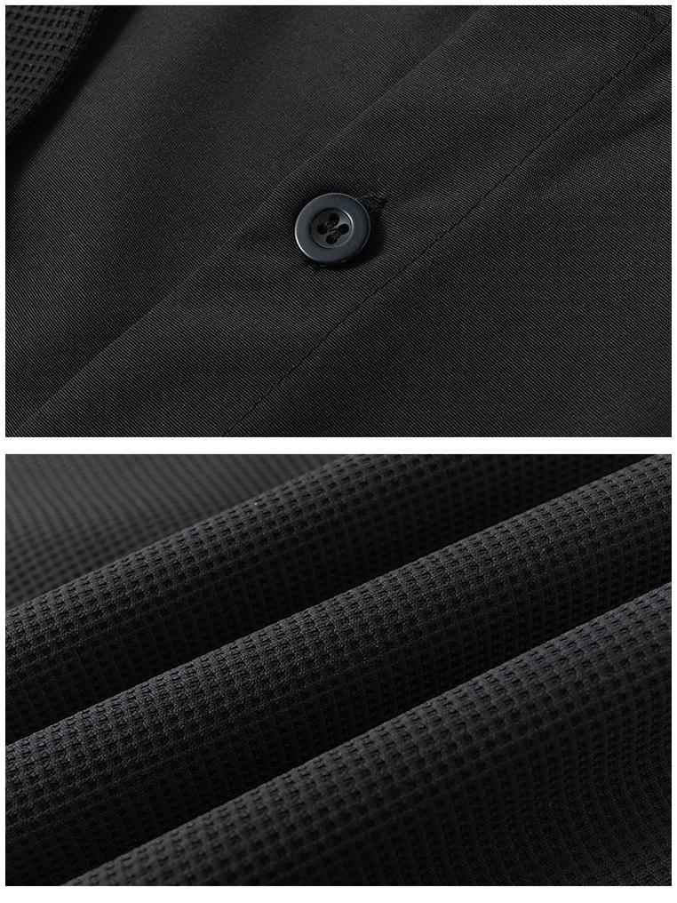 Men's Spring Color Block Patchwork Two-In-One Hoodie Polo Shirt