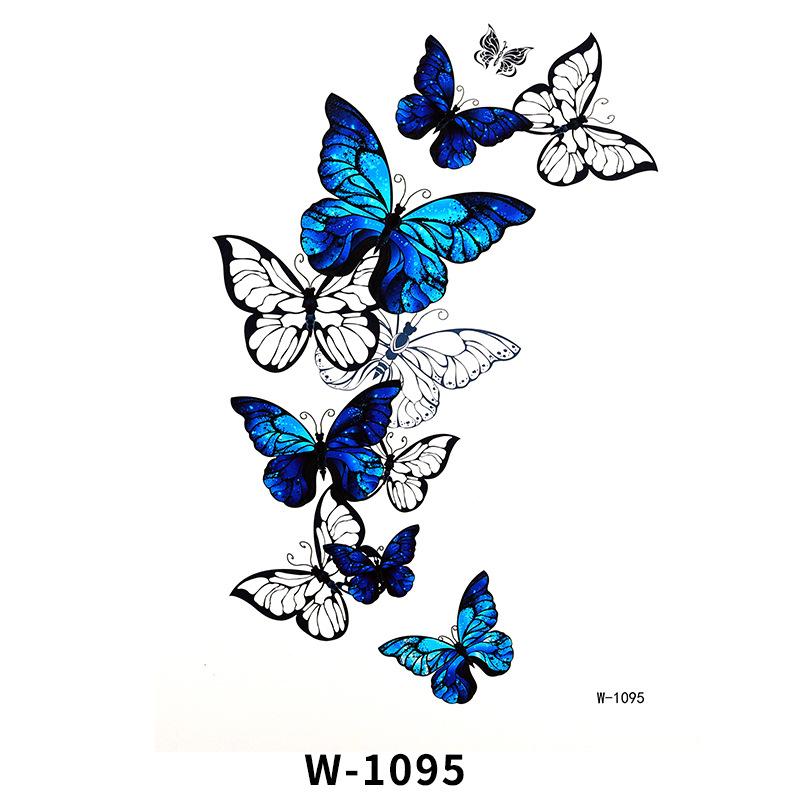 Tattoo Sticker Half Arm Waterproof Long-Lasting Disposable Tattoo Male And Female Flower Arm Tattoo Sticker