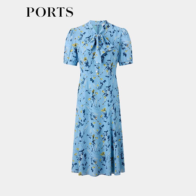 PORTS Women's Printed Silk Mid-length Dress