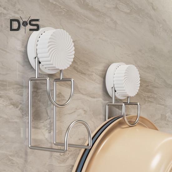 1/2 stk Sugekoppkroker Robust konstruksjon Enkel installasjon Veggfeste Baderomsdusjkroker Bassengoppbevaringsstativer