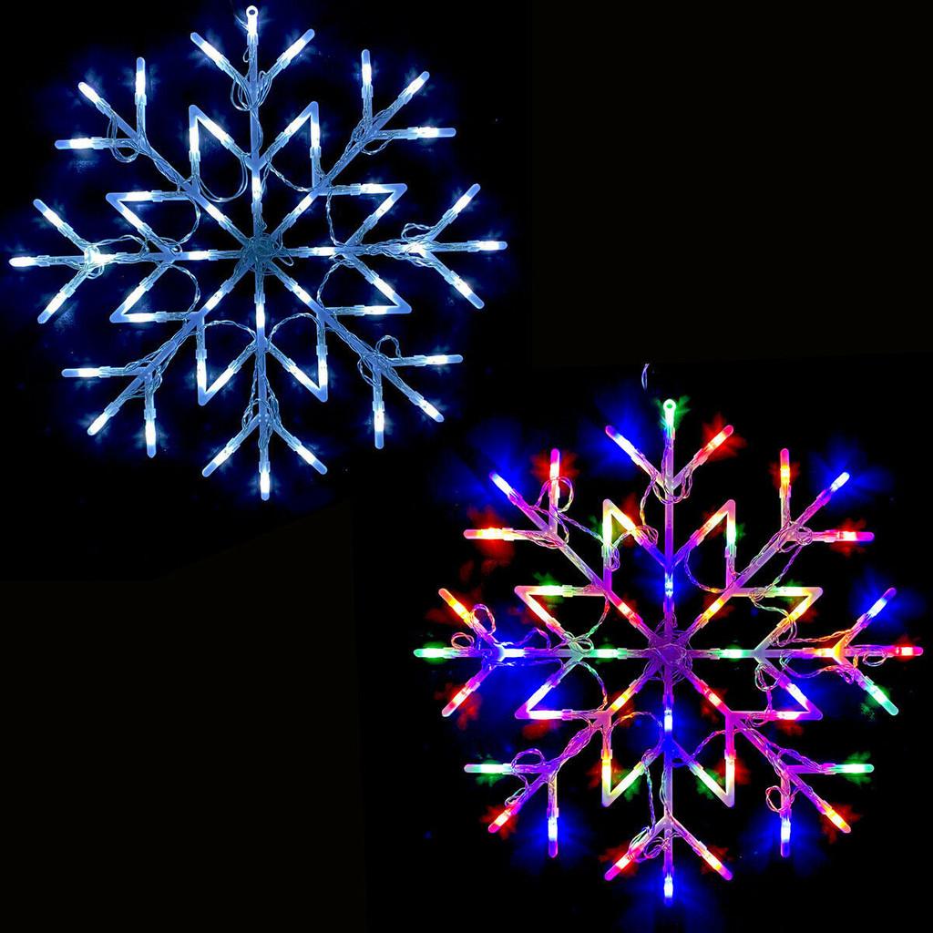 Snowflake Window Led Fairy Light Up Home Party Xmas Christmas Decoration Star