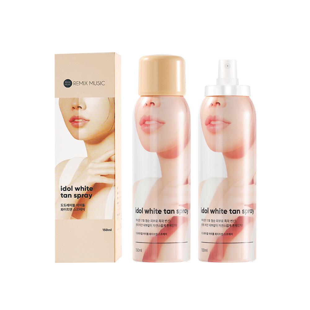 2pc Brightening White Tan Setting Spray, Fine Mist Long Lasting Waterproof Translucent Skin Makeup Spray 2pc