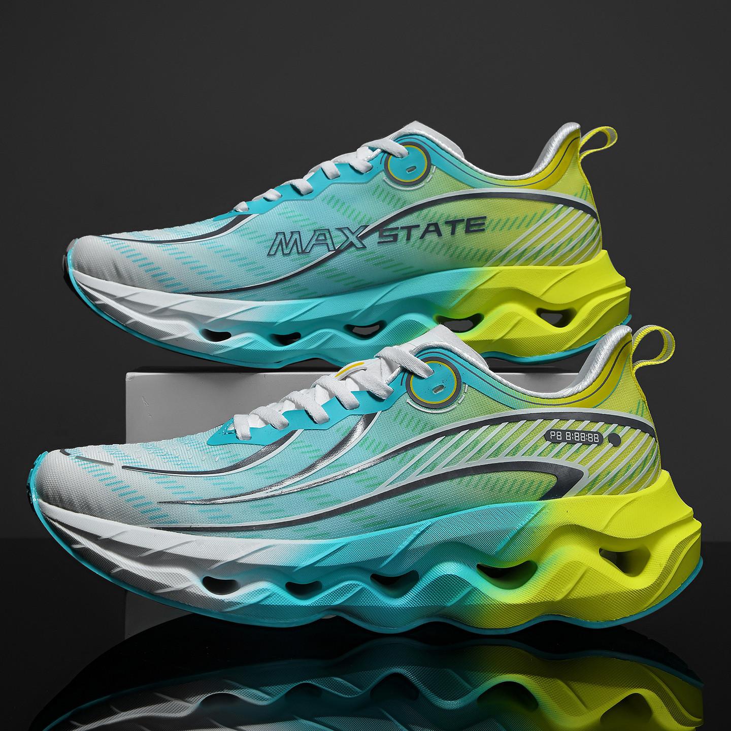 

Spring and autumn hollow shock absorption rebound soft-soled running shoes comfortable non-slip wear-resistant breathable sports shoes sports 44