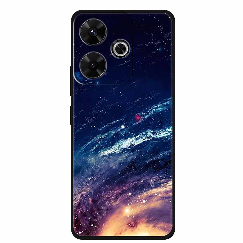 Phone Case For POCO M6 4G Back Cover Case M6Plus Black Silicone Soft Coque For Xiaomi Redmi 13 13x Poco M6 Plus Case M 6 Plus