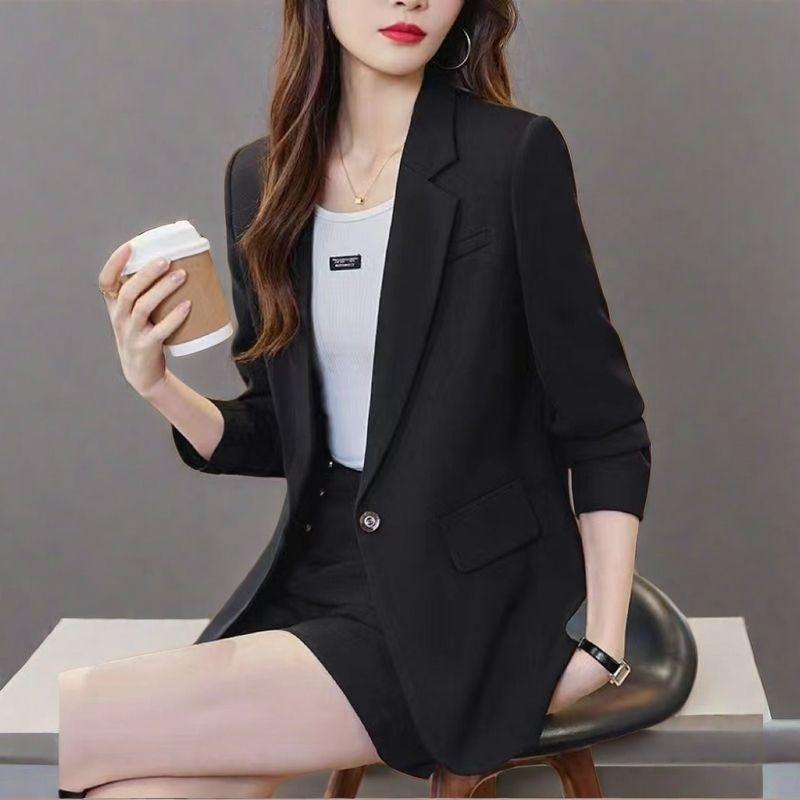 New Blazer High-end Design Sense Spring and Autumn Loose Casual Temperament Split Suit Top Women