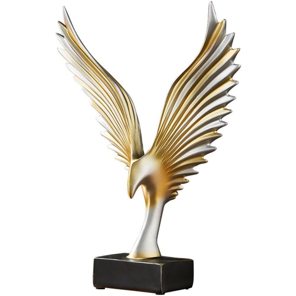 Gifts Bookcase Decoration Eagle  Ornaments Resin Crafts Animal Wings Statue Desktop Ornaments