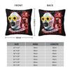 Halloween Horror Terrifier Film Pillowcase Printing Polyester Cushion Cover Decor Throw Pillow Case Cover Home Zippered 40*40cm