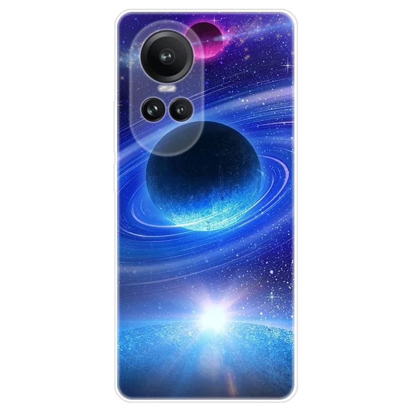For OPPO Reno10 Reno 10 Pro A98 A 98 5G deksel mykt silikon bakdeksel tegneserie telefonveske Stjernehimmel