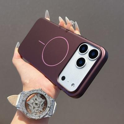 Luxuriöse magnetische Handyhülle für iPhone 17 Air 11 12 13 16 14 15 Pro Max 14 16 15 Plus Magsafe kabellose Lade-Schutzhülle