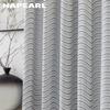 1 STKS NAPEARL Lichtgrijs Golvend Jacquard Gordijn, Eenvoudige Moderne Stijl Transparant Gordijn voor Slaapkamer Woonkamer Huisdecoratie