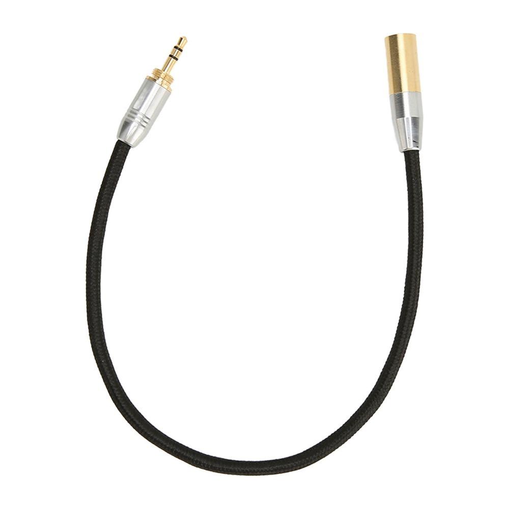 Gold Plated Professional Audio Cable Plug and Play 3.5mm to Mini XLR Adapter  Camera Audio