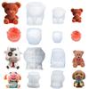 3D Bär Eisform Silikon Eismaschine DIY Seifenform Eiscreme-Werkzeug für Whisky Wein Cocktail Kaffee Saft Kuchen Dekoration