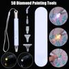 Upgrade Style USB Charge Diamond Painting Pen LED Drill Pen 5D Diamond Painting Tools with 2 Light Modes No Need USB Cable