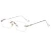 Unisex Frameless Anti-Blue Light Smart Zoom Reading Glasses