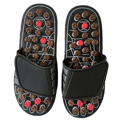 Reflexology Slippers Magnetic Therapy Massage Bodybuilding Acupoint Stimulation Shoes Black Tai Chi 40 41