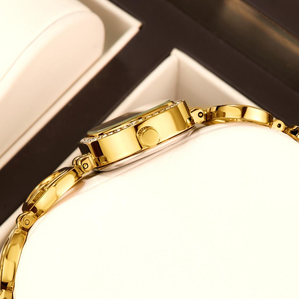 YaLaLuSi Brand Women’s Quartz Water-Resistant Watch: A Luxurious and Elegant Bracelet-Style Timepiece and Gift Reloj Mujer