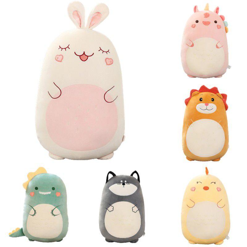 Short Plush Animal Pillow Doll For Kids Dinosaur/lion 17.1in-31.5in