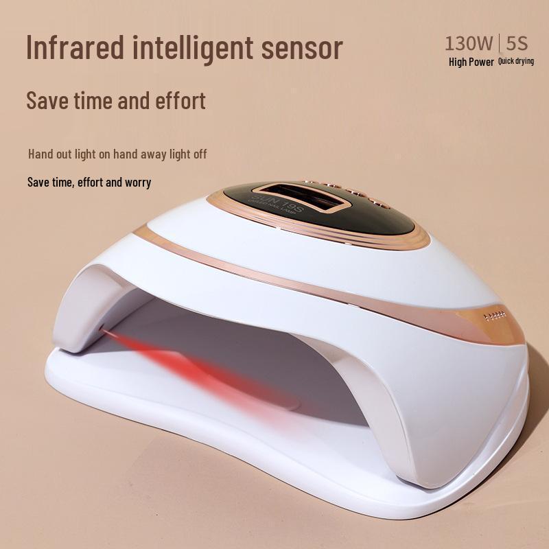 130W High-Power Nail Lamp with 5-Second Fast Dry and 57 LEDs