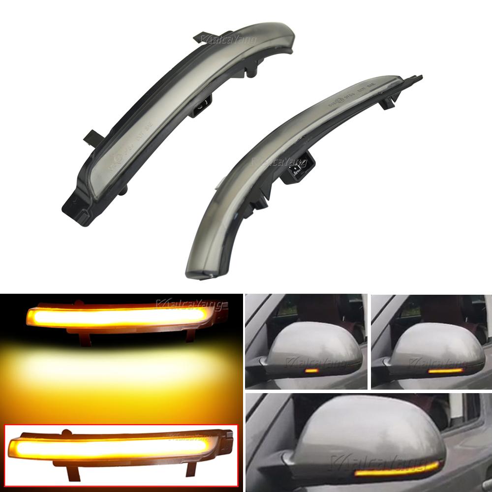 2x For Skoda Octavia MK2 A5 SuperB B6 3T 2009 2010 2011 2012 Dynamic LED Turn Signal Rearview Mirror Light Flasher Water